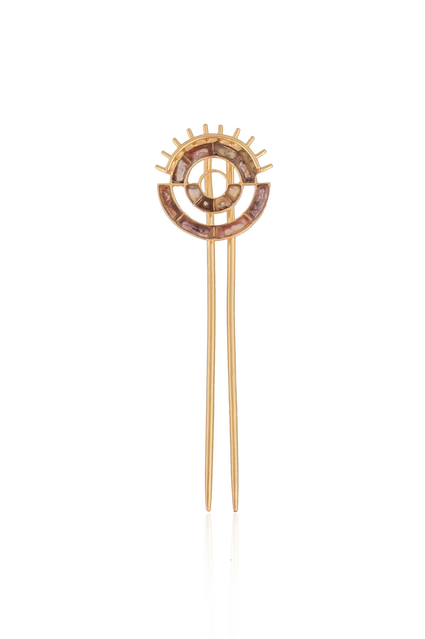 Autumn Wisdom Hairpin (Illustrated Stone)