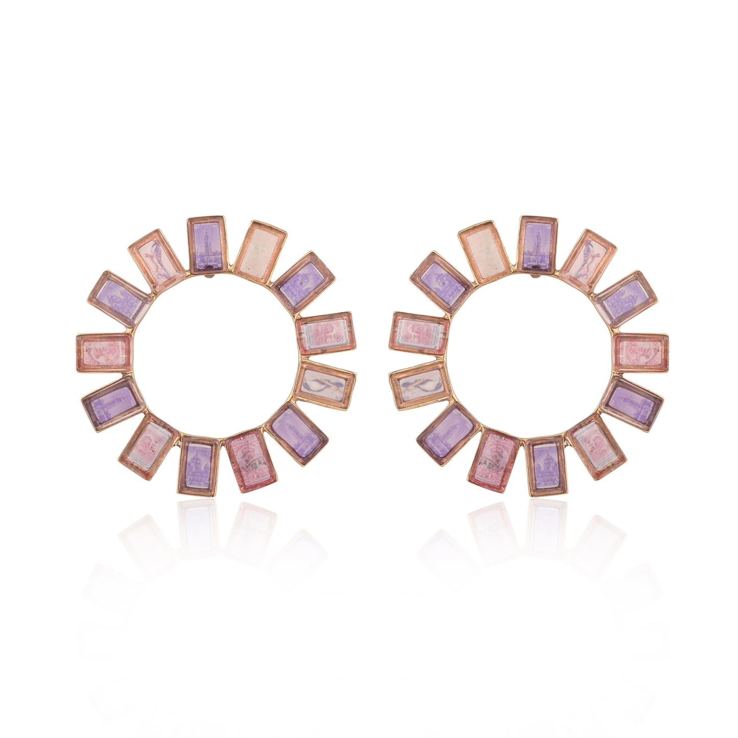 Gem Earrings (Illustrated Stones)